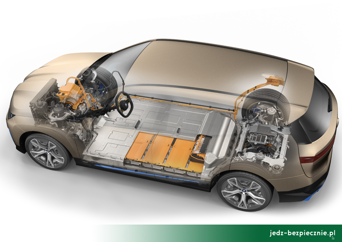Premiera tygodnia - BMW iX - rozmieszczenie silników elektrycznych i baterii